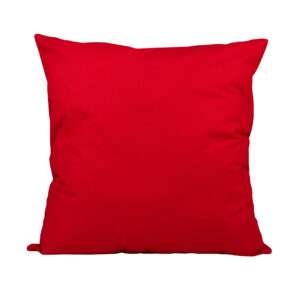 Reklamowa bawełniana poszewka na poduszkę w czerwonym kolorze