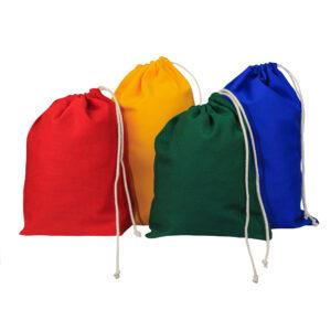 Zestaw kolorowych woreczków